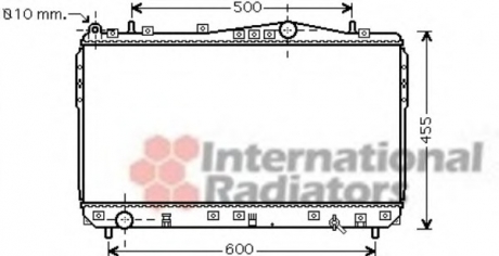 81002073 Van Wezel Радиатор охлаждения двигателя nubira/lacetti mt 03- 1,6-1,8 (van wezel)