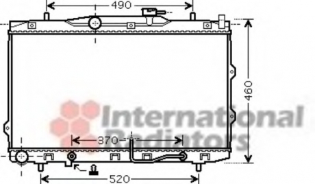 83002075 Van Wezel Радиатор охлаждения cerato 16i/20i at 04- (van wezel)