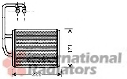 83006076 Van Wezel Радиатор отопителя kia cerato (ld) (пр-во van wezel)