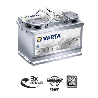 570 901 076 VARTA Аккумулятор 70Ah-12v VARTA Start-Stop Plus AGM (278х175х190), R, EN 760