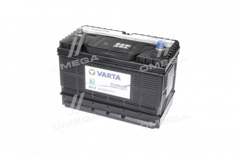 605 102 080 VARTA Аккумулятор 105ah-12v varta pm black(h17) (330х172х240), r,en800 клеммы по центру