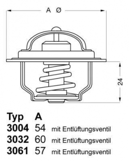 3004.82D1 WAHLER Термостат fiat; ford;i suzu; lancia; land rover (пр-во wahler)