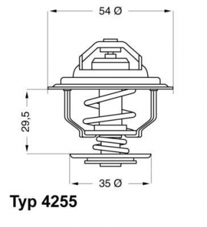 4255.87D WAHLER Термостат opel (пр-во wahler)