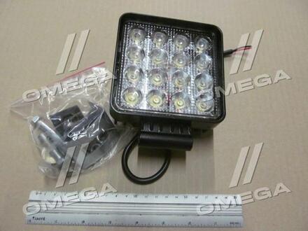 ФР-220 Wassa (Руслан-Комплект) Фара led квадратная 48w, 16лампx3w, 108*131*58, узкий луч 12/24v 6000k (руслан-комплект)