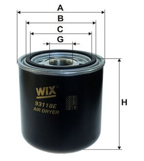 93118E WIX FILTERS Картридж влагоотделителя daf (truck) 93118e/ad785 (пр-во wix-filtron)