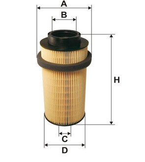 95038E WIX FILTERS Фильтр топл. daf 75cf, 85cf 95038e/pe975 (пр-во wix-filtron)