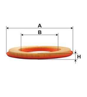 WA6170 WIX FILTERS Фильтр воздушный mb w201 wa6170/ap008 (пр-во wix-filtron ua)