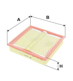 WA6198 WIX FILTERS Фильтр воздушный mb 124 wa6198/ap034 (пр-во wix-filtron ua)