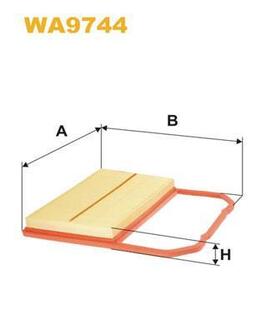 WA9744 WIX FILTERS Фільтр повітряний