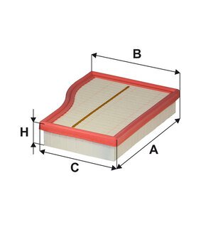 WA9874 WIX FILTERS Фильтр воздушный MB A, B 1.6-2.5 18- (пр-во WIX-FILTERS)