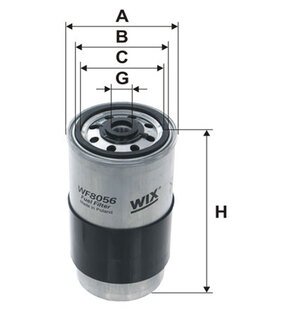 WF8056 WIX FILTERS Фильтр топл. audi, vw wf8056/pp850 (пр-во wix-filtron)