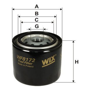 WF8172 WIX FILTERS Фильтр топл. nissan, toyota, богдан wf8172/pp944 (пр-во wix-filtron)