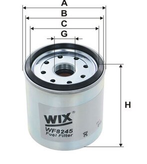 WF8245 WIX FILTERS Фильтр топл. chrysler voyager pp946/2/wf8245 (пр-во wix-filtron)