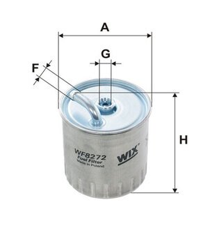 WF8272 WIX FILTERS Фильтр топл. pp841/4/wf8272 (пр-во wix-filtron)