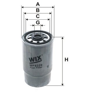 WF8329 WIX FILTERS Фильтр топл. wf8329/pp968/4 (пр-во wix-filtron)