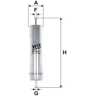 WF8411 WIX FILTERS Фильтр топливный (пр-во wix-filtron)