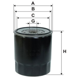 WL7307 WIX FILTERS Фильтр масляный двигателя wl7307/op636/1 (пр-во wix-filtron)