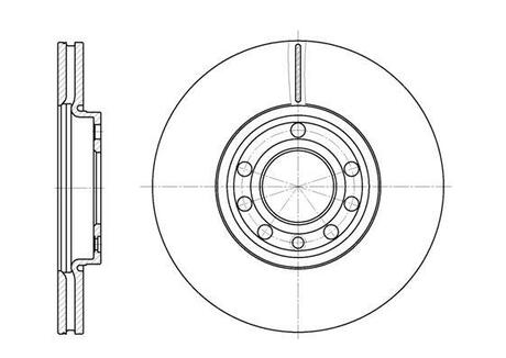 D6689.10 WOKING Тормозной диск перед. Vectra C/Signum 02- (285x25) (вент.)