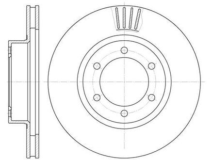 D6706.10 WOKING Тормозной диск перед. 4 Runner/Land Cruiser (01-10)