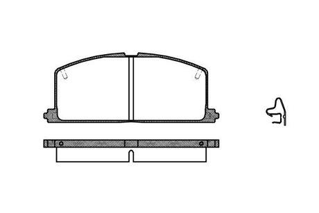 P0673.04 WOKING Тормозные колодки перед. Camry/Carina/Celica/Corolla/Tercel (83-02)