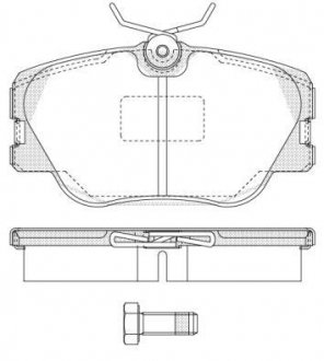 P089300 WOKING Тормозные колодки, дискове гальмо (набір)