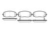 Тормозные колодки перед. Kia Picanto/Hyundai i10 04- (mando) P10333.02