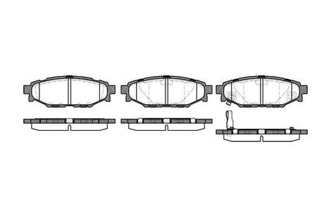 P1036301 WOKING Колодки тормозные дисковые задние Subaru Forester (sh) 2.0 08-,Subaru Forester (