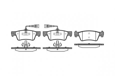P1087302 WOKING Тормозные колодки, дискове гальмо (набір)