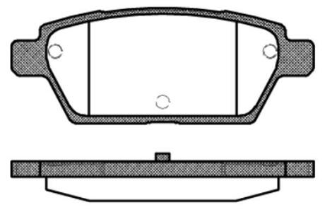 P10953.10 WOKING Колодки тормозные диск. задн. (пр-во Remsa) Mazda 6 I (P10953.10) WOKING