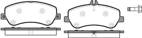 P1277300 WOKING Колодки тормозные дисковые MB GLK 08>15 / перед (P12773.00) WOKING