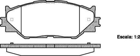 P1301300 WOKING Колодки тормозные дисковые передние Lexus Is c (gse2_) 2.5 09-,Lexus Is ii (gse2