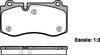 Колодки тормозные дисковые передние Mercedes-benz Cls (c219) 3.5 04-11,Mercedes- P1302300