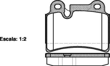 P1340300 WOKING Колодки тормозные дисковые VW Touareg I / задн Brembo ver. (P13403.00) WOKING