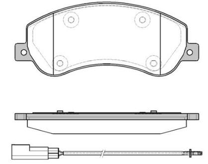 P1350311 WOKING Колодки тормозные дисковые Ford Tranzit 06>14 / перед Bosch ver. (P13503.11) WOK