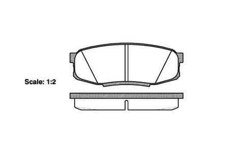 P1372300 WOKING Колодки тормозные дисковые Toyota LC200 LC150 / Lexus LX570 GX460 / задн (P13723