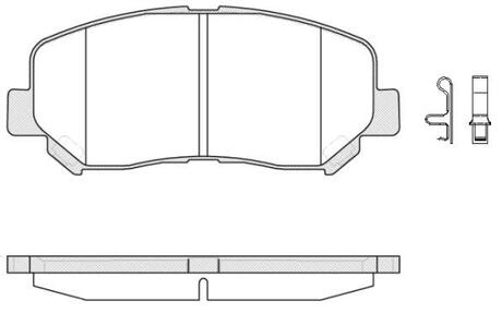 P1413302 WOKING Колодки тормозные дисковые передние Mazda Cx-5 2.0 11-,Mazda Cx-5 2.2 11- (P1413