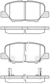 P1436302 WOKING Колодки тормозные дисковые задние Citroen C4 aircross 1.6 10-,Citroen C4 aircros