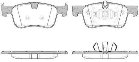 P14803.00 WOKING Колодки тормозные диск. перед. (пр-во Remsa) PSA C4 Picasso Grand Picasso 13> (P14803.00) WOKING