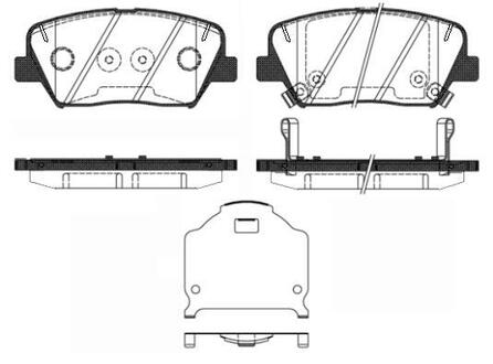 P15123.02 WOKING Колодки тормозные дисковые передние