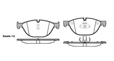 P1514300 WOKING Колодки тормозные дисковые передние Bmw 5 2.0 09-,Bmw 5 3.0 09-,Bmw 5 4.4 09- (P