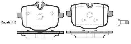 P1533300 WOKING Колодки тормозные дисковые BMW 5F10 5G30 7G11 / задн (P15333.00) WOKING