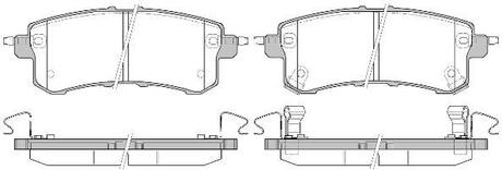 P1547302 WOKING Колодки тормозные дисковые задние Infiniti Qx56 5.6 10-,Nissan Patrol vi 5.6 10-