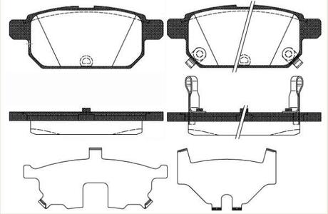 P1571302 WOKING Колодки тормозные дисковые задние Suzuki Swift iv 1.2 10-,Suzuki Swift iv 1.3 10