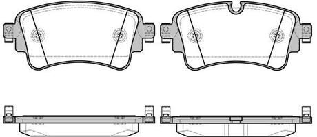 P1769308 WOKING Колодки тормозные дисковые задние Audi Q7 3.0 15- (P17693.08) WOKING