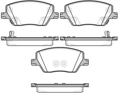 P17953.02 WOKING Тормозные колодки передние Fiat Tipo 1.3-1.6 16-20