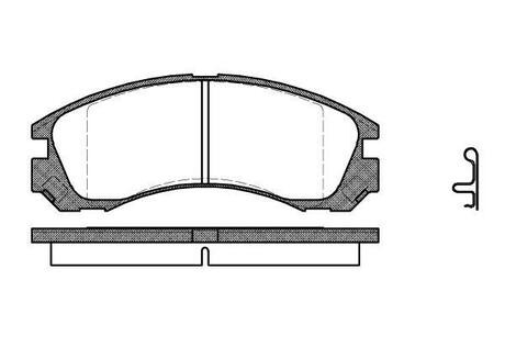 P2543.22 WOKING Колодки тормозные дисковые