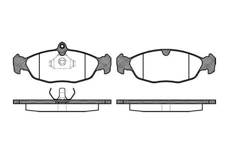 P2933.00 WOKING Колодки тормозные дисковые