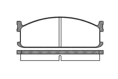 P3043.00 WOKING Колодки тормозные дисковые