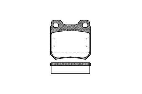 P3393.40 WOKING Тормозные колодки зад. Opel Omega/SAAB 9-5 2.0-3.0 87-03