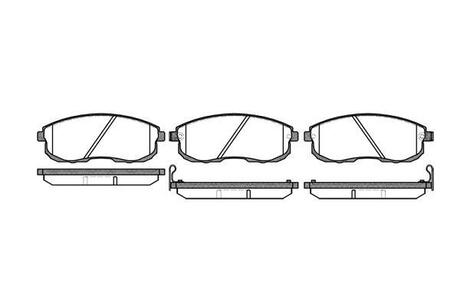 P3933.12 WOKING Тормозные колодки перед. Nissan Maxima 88-00 (sumitomo)